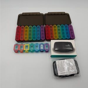 New Set of 4 Weekly Pill Organizers